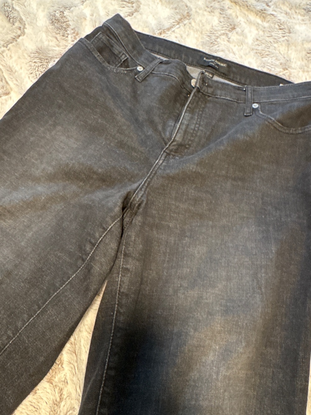 Banana Republic Men's Washed Black Relaxed Jeans